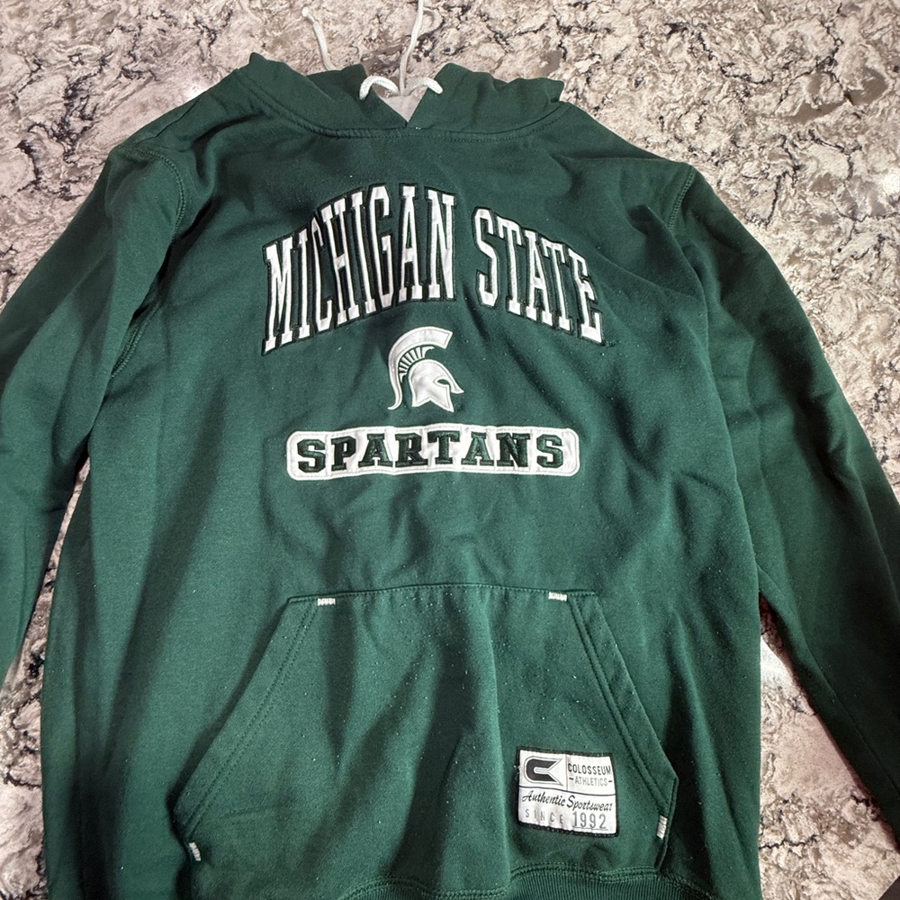 Colosseum Michigan State Spartans Green Hoodie